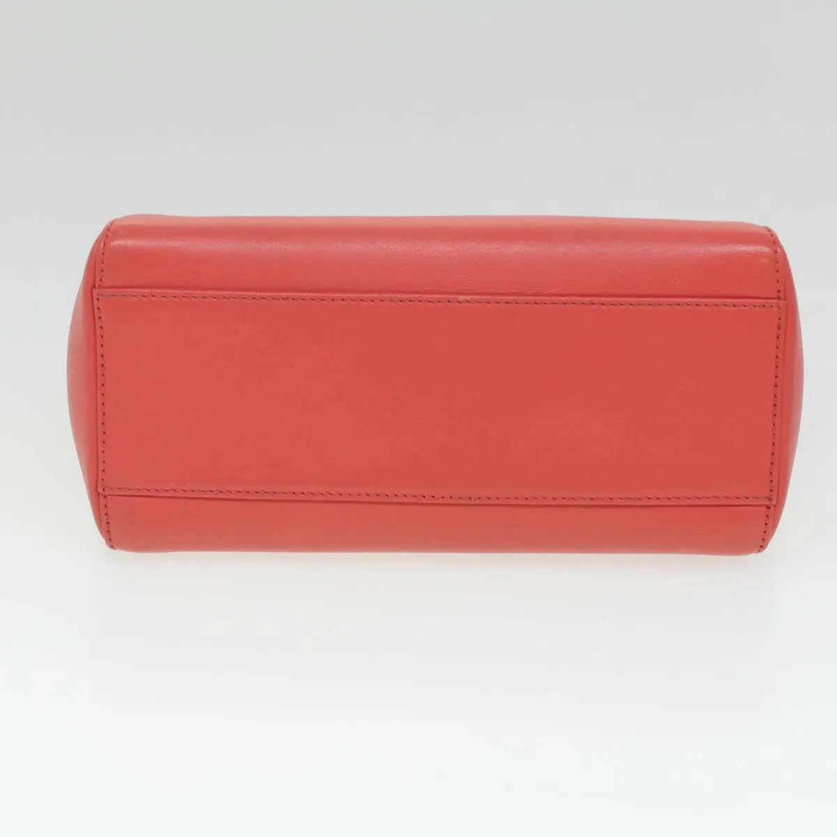 FENDI micro picaboo Hand Bag Leather 2way Orange  am3883