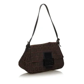 Fendi Mini Zucchino Canvas Mamma Baguette (SHG-28605)