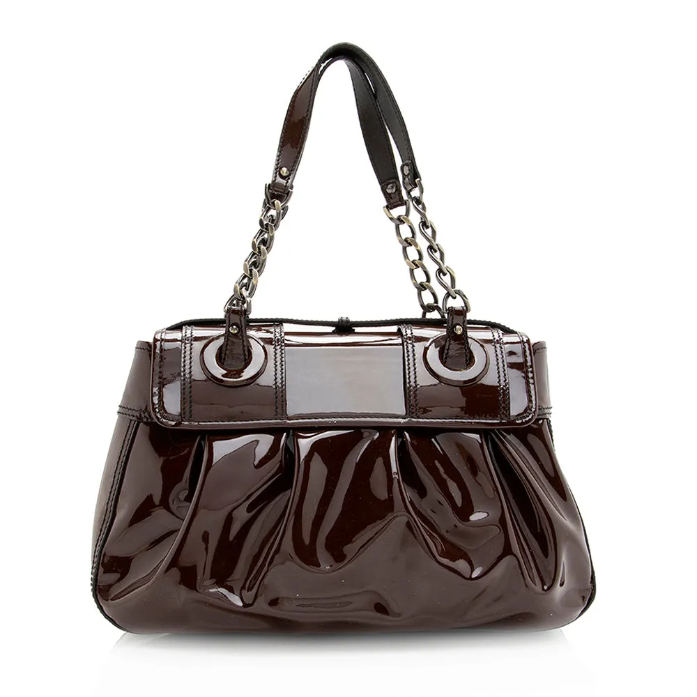 Fendi Patent Leather B Buckle Bag - FINAL SALE (SHF-19713)