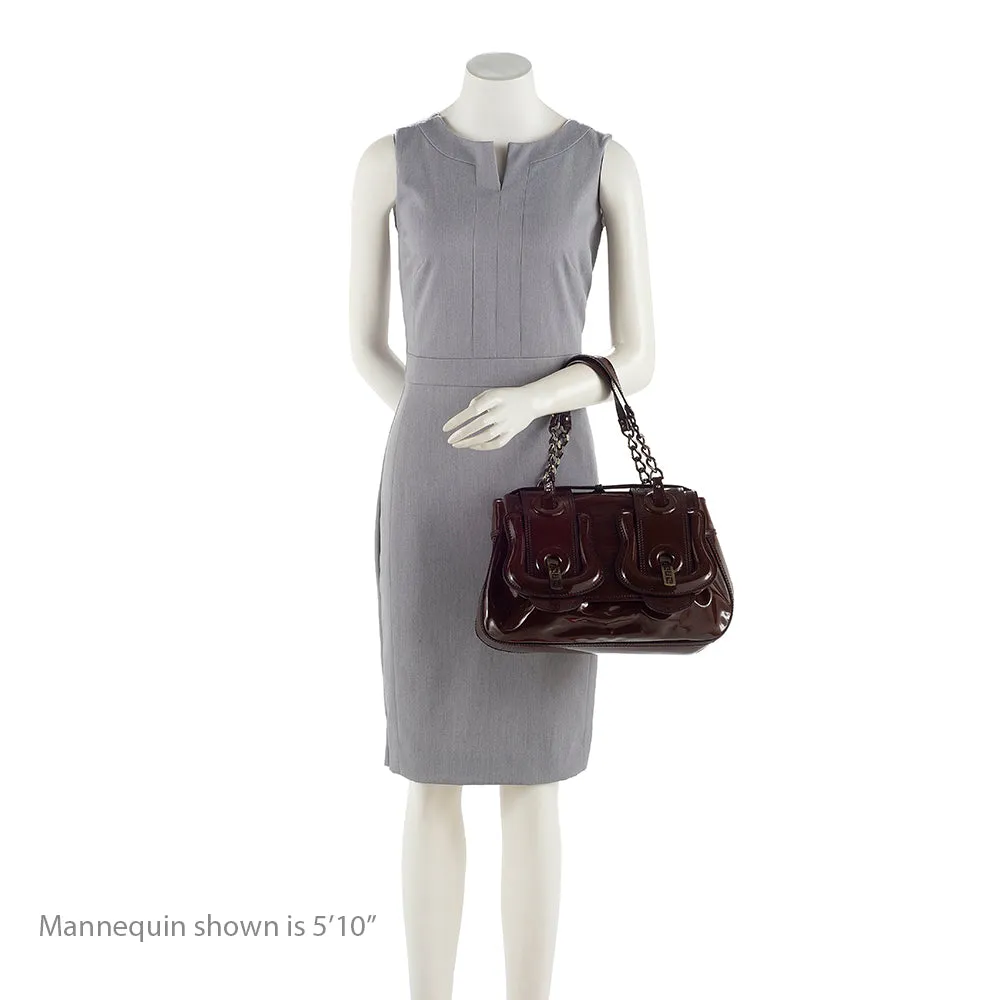 Fendi Patent Leather B Buckle Bag - FINAL SALE (SHF-19713)