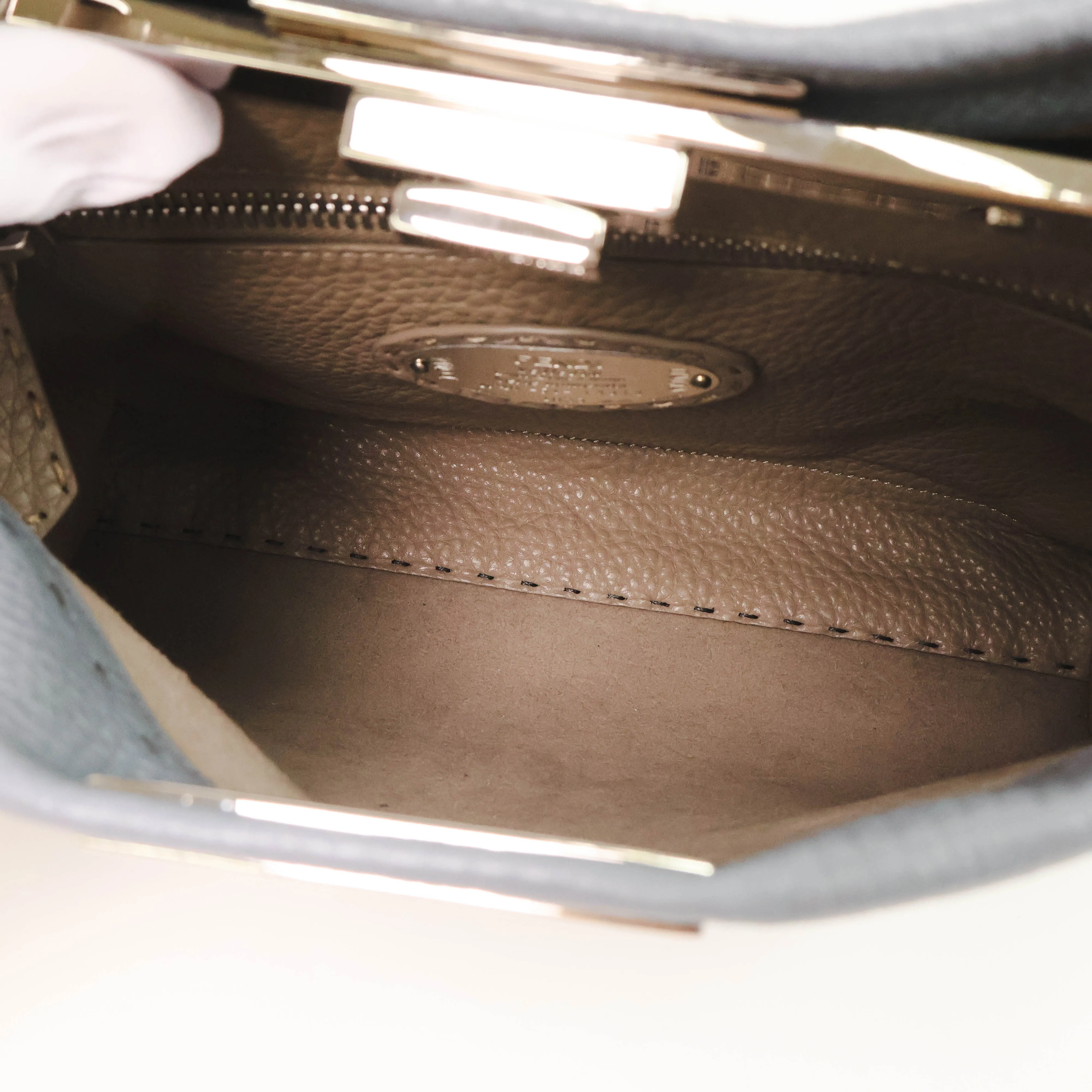 Fendi Peekaboo Regular Blue Gray