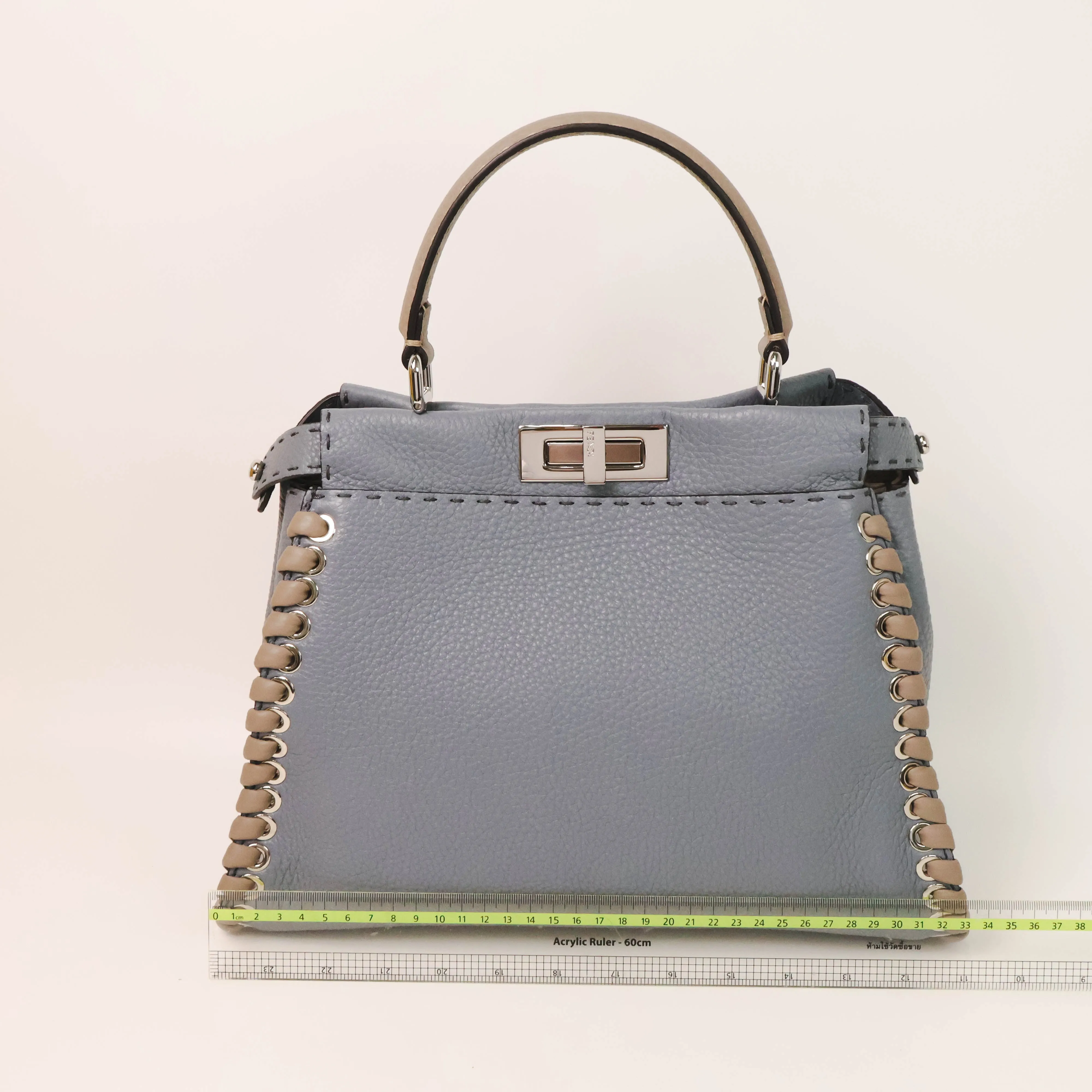 Fendi Peekaboo Regular Blue Gray