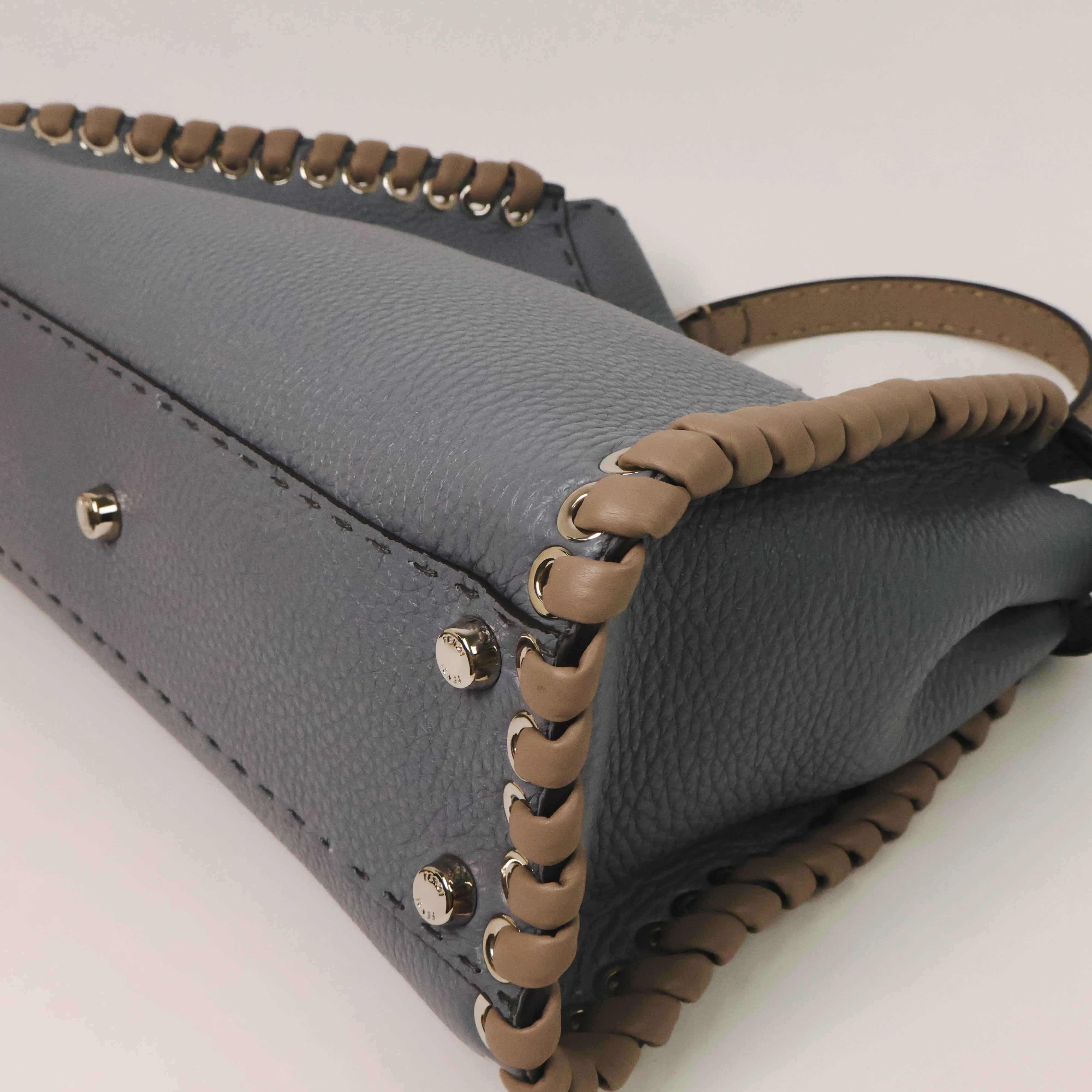 Fendi Peekaboo Regular Blue Gray