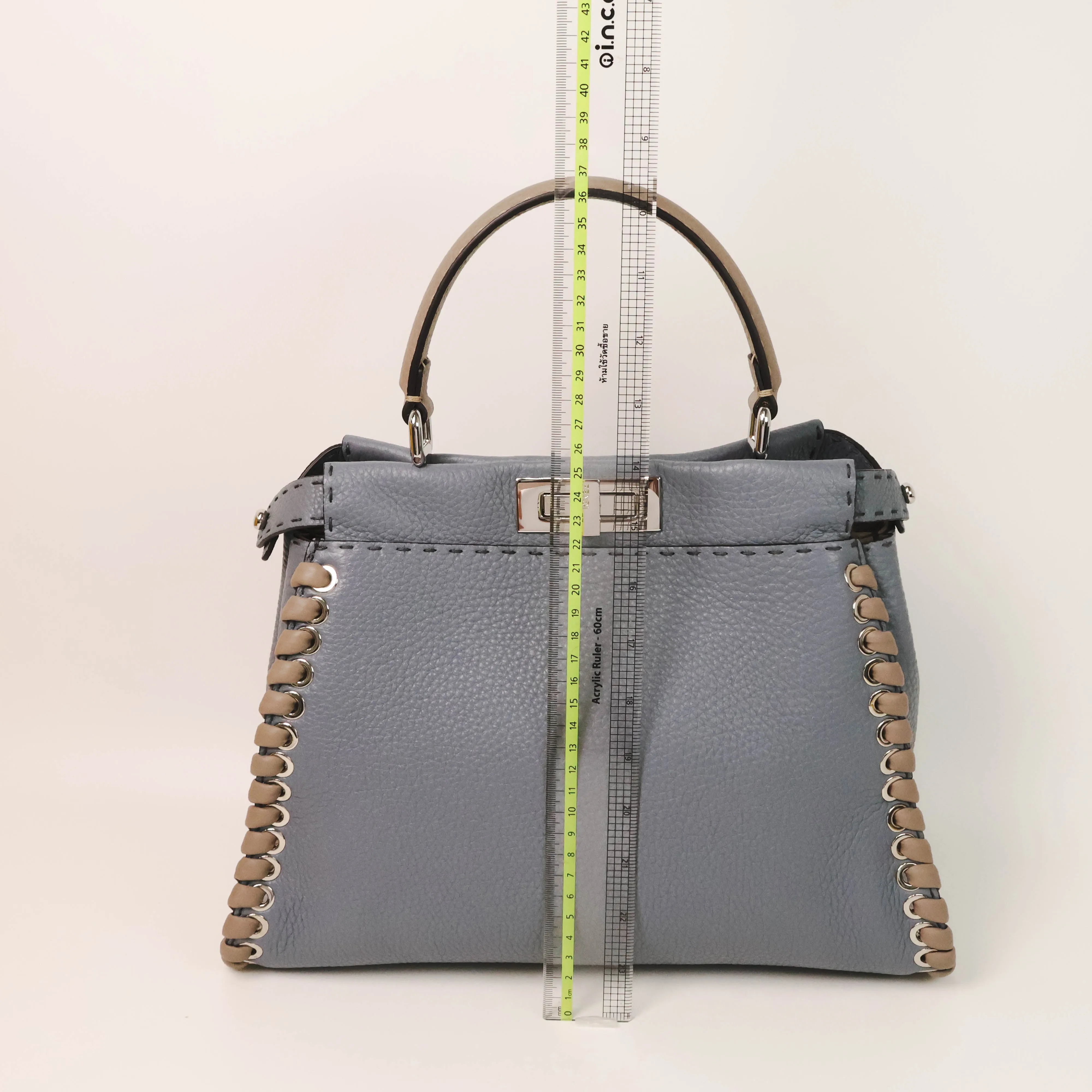 Fendi Peekaboo Regular Blue Gray