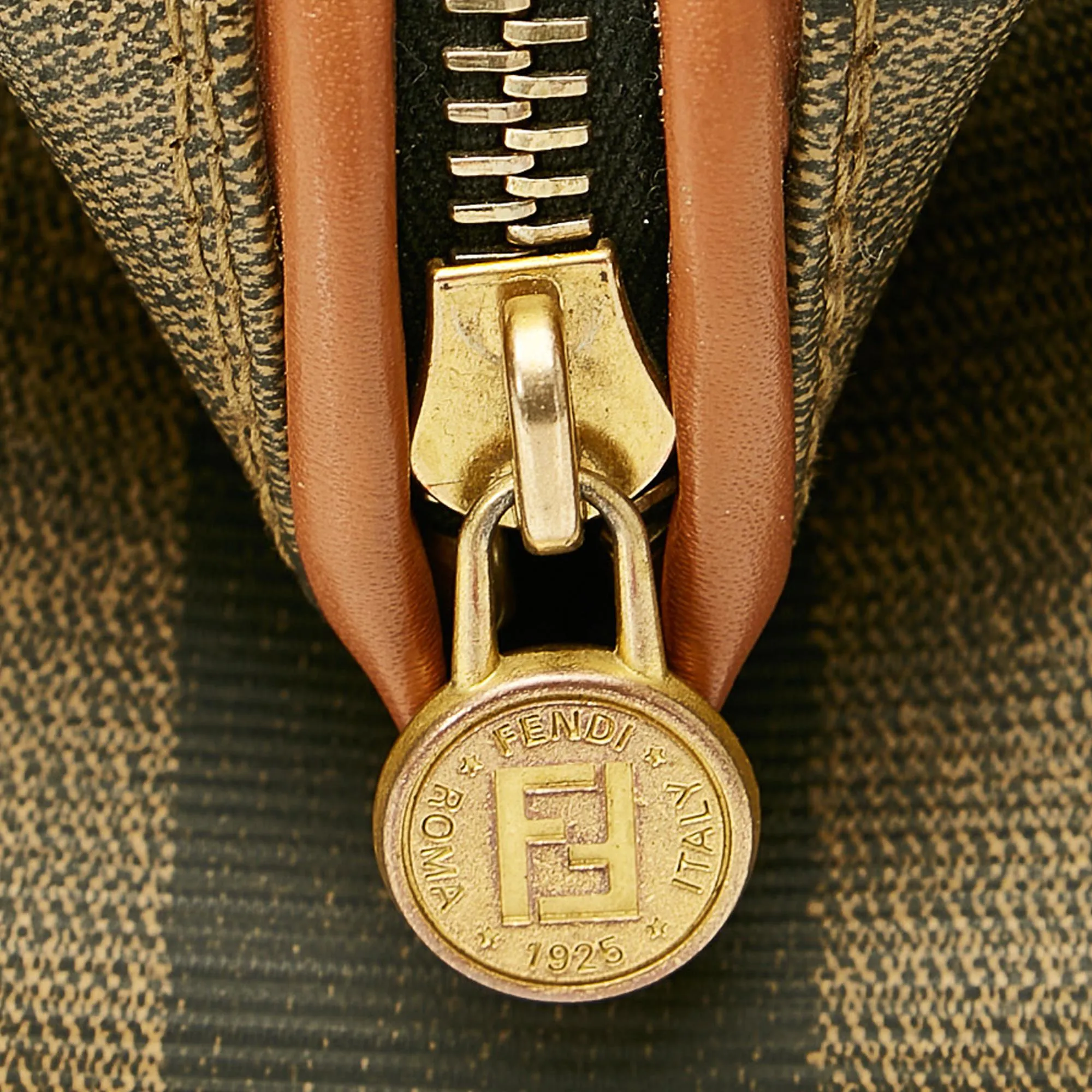 Fendi Pequin Boston Bag (SHG-26237)