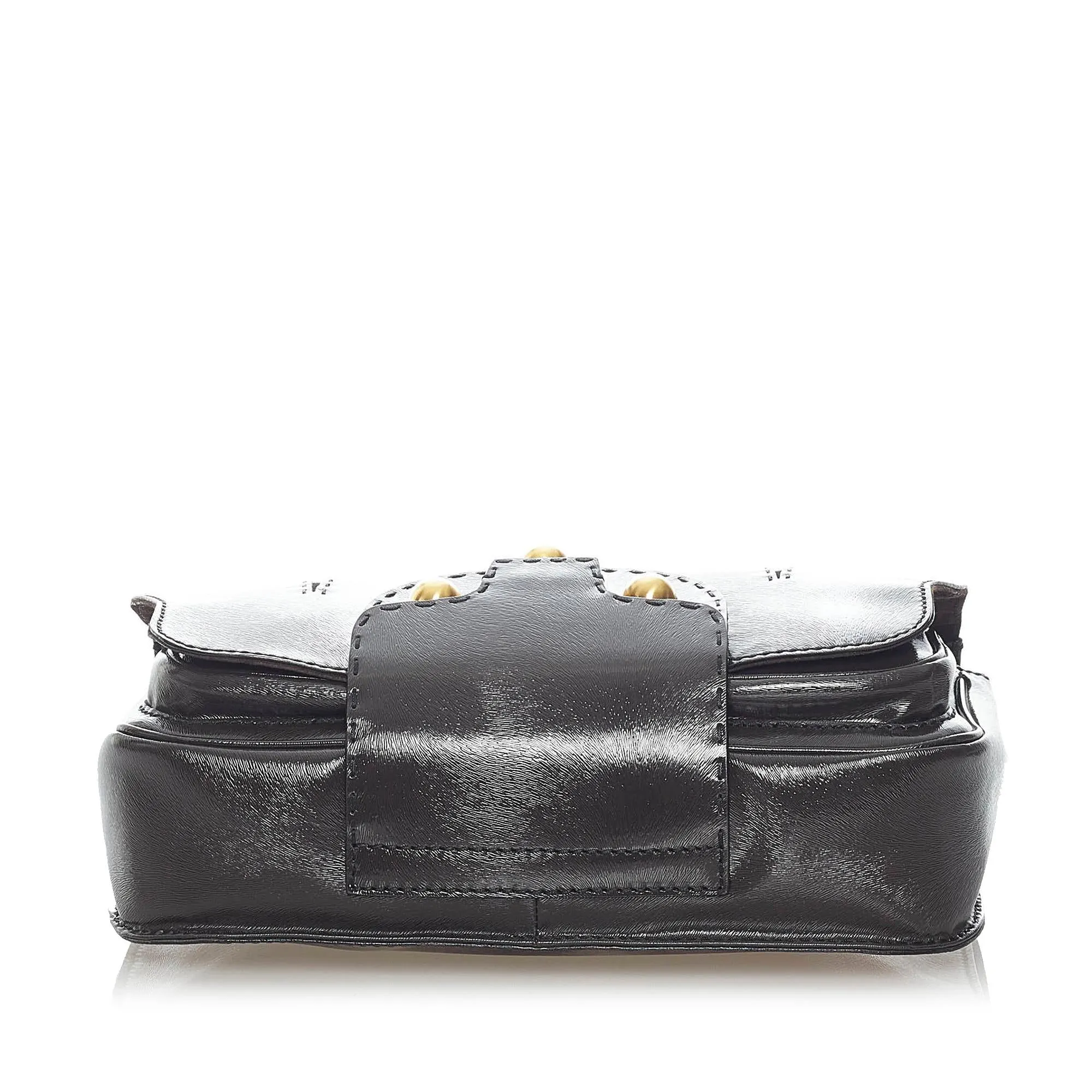 Fendi Secret Code F3 Leather Satchel (SHG-33043)
