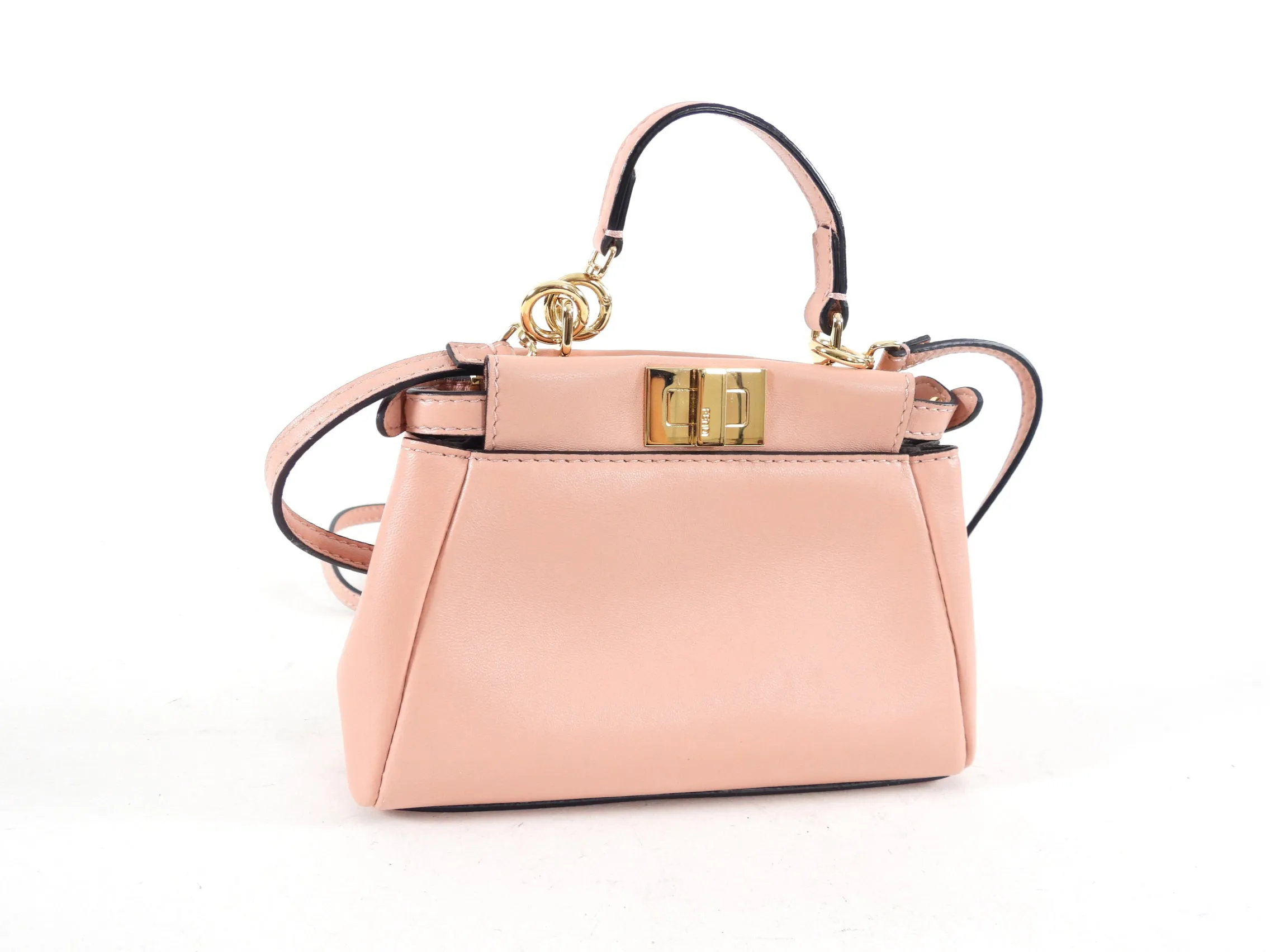 Fendi Soft Pink Micro Peekaboo Crossbody Bag