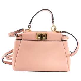 Fendi Soft Pink Micro Peekaboo Crossbody Bag
