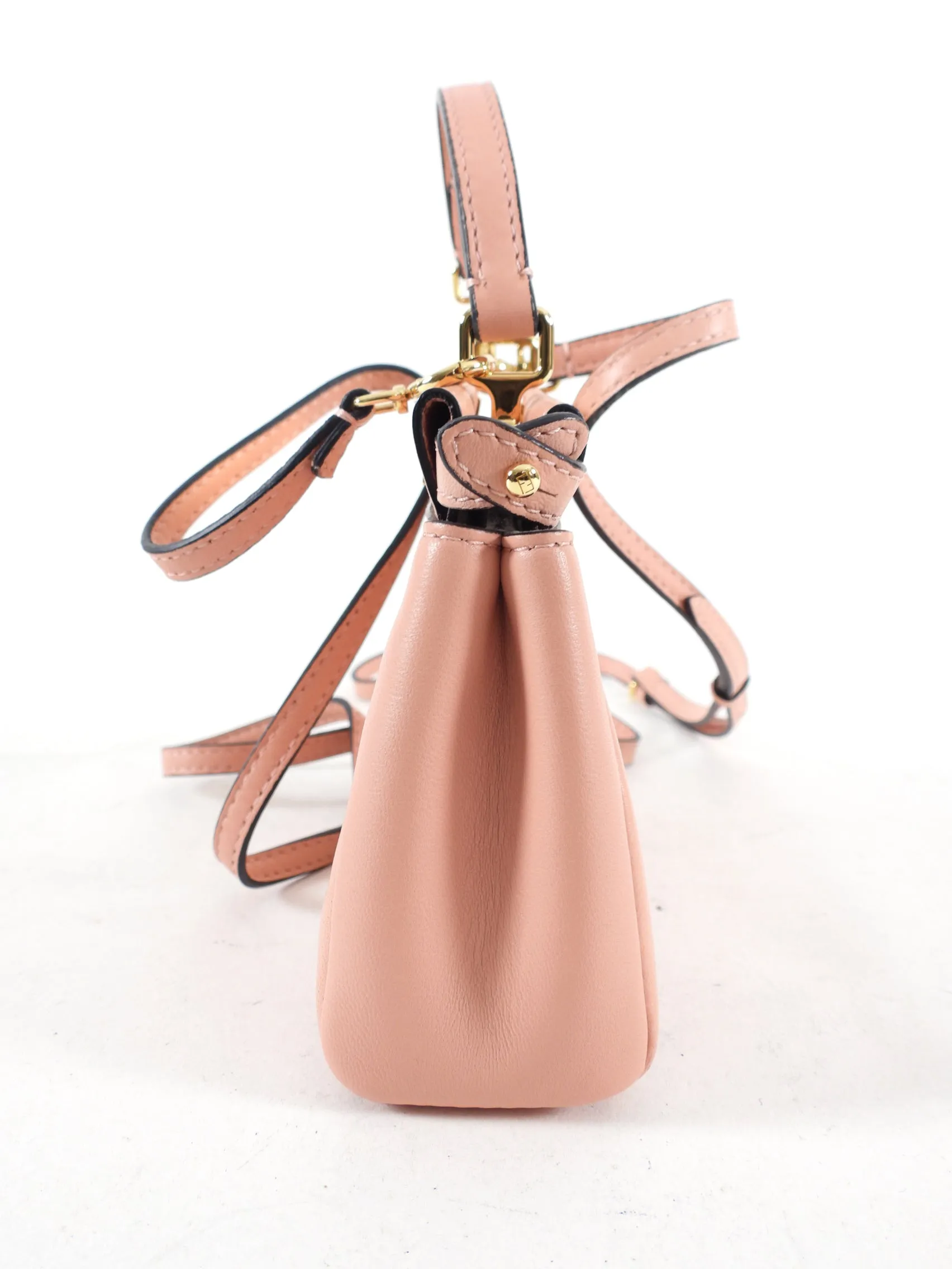 Fendi Soft Pink Micro Peekaboo Crossbody Bag