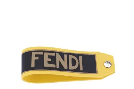 Fendi Yellow Color Tag Charm, no Box