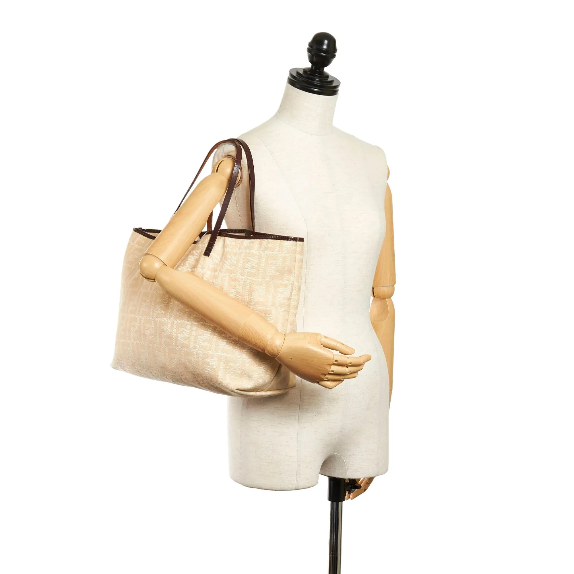Fendi Zucca Roll Coated Canvas Tote Bag (SHG-31317)