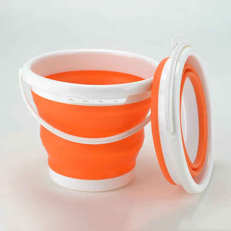 Folding Fishing Bucket Silicone Retractable