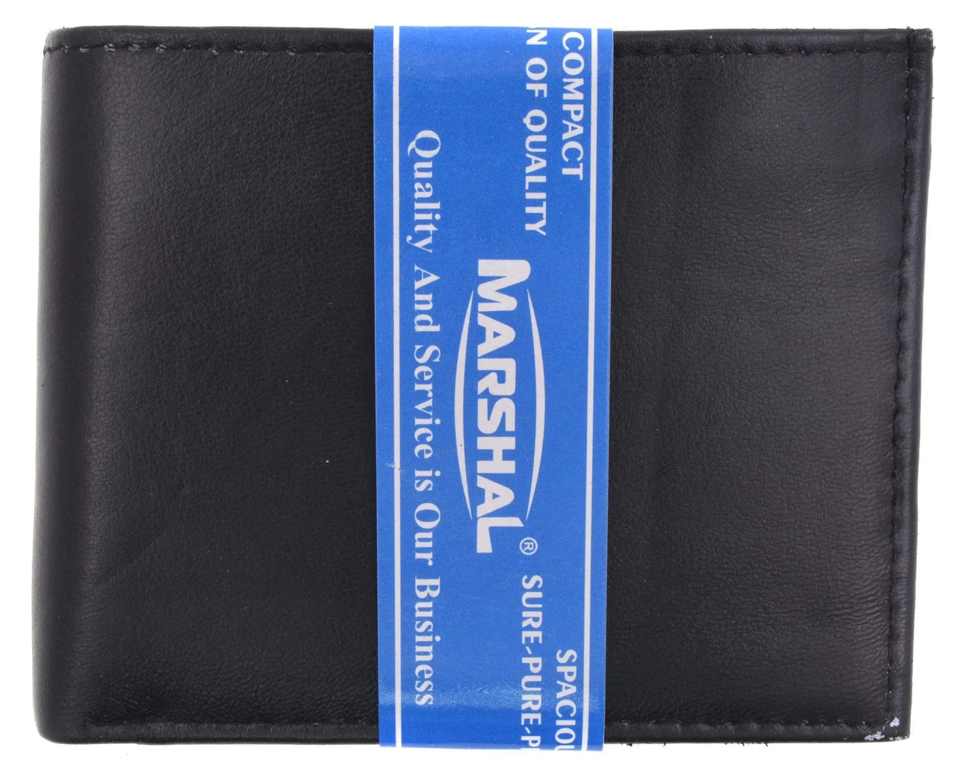 Genuine Lambskin Soft Leather Bifold Credit Card Wallet with Coin Pouch 59