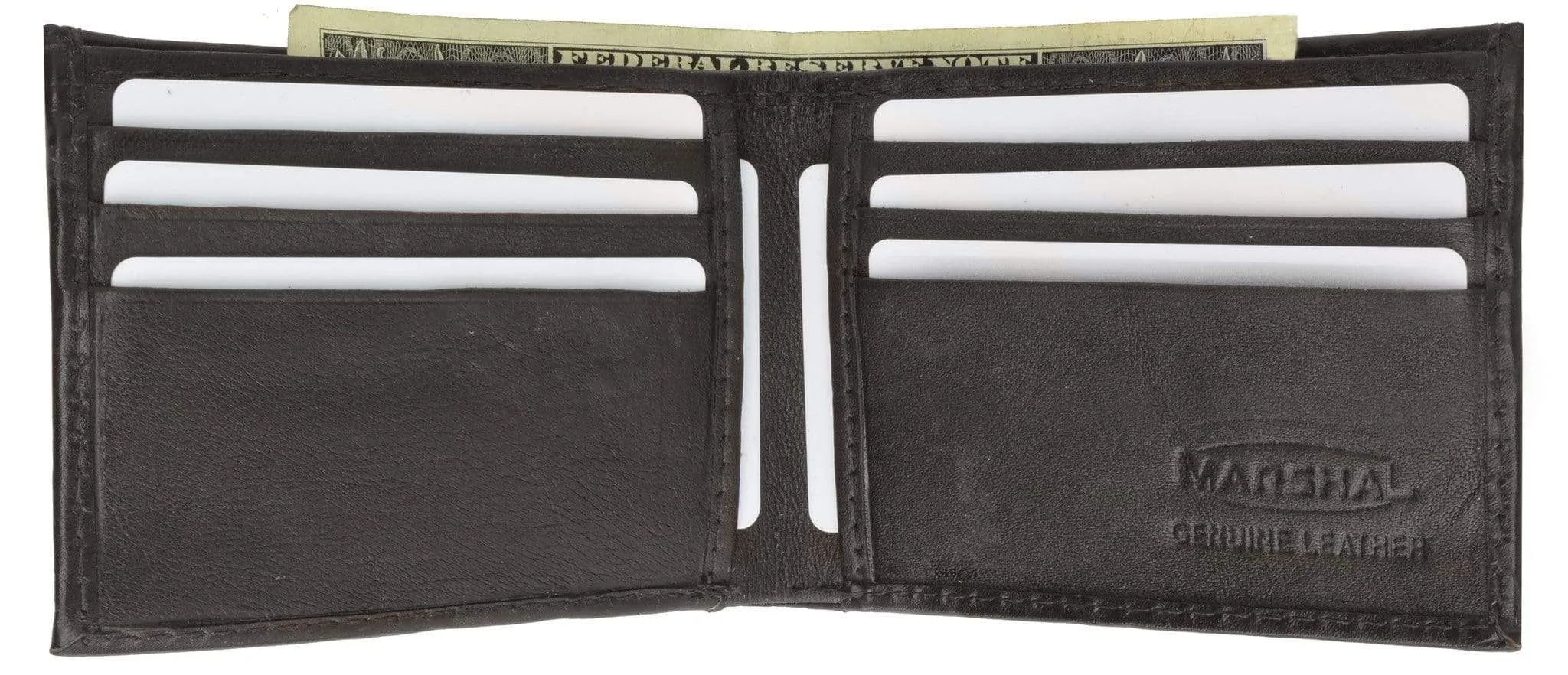Genuine Leather Classic Bifold Mens Wallet 1158