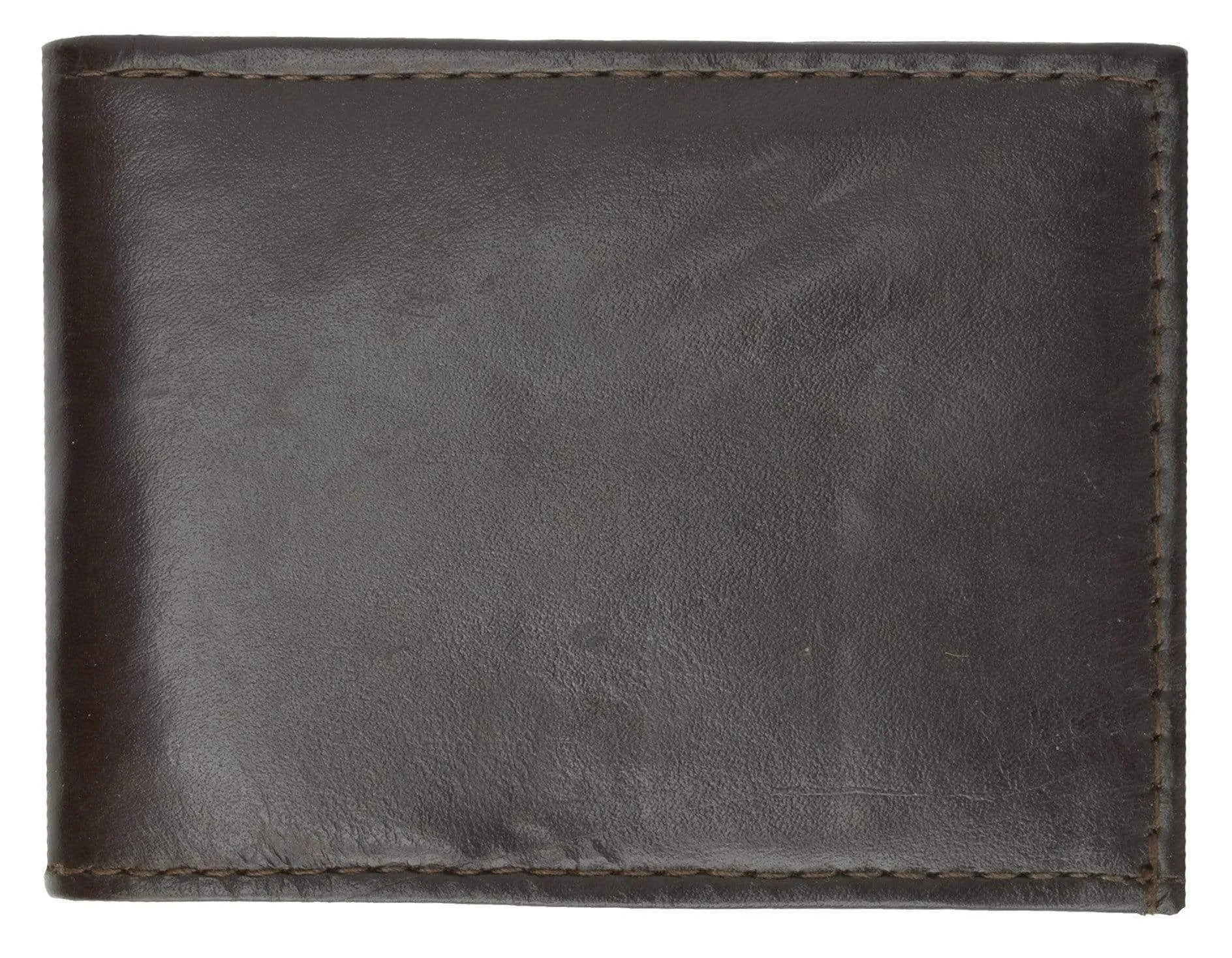 Genuine Leather Classic Bifold Mens Wallet 1158