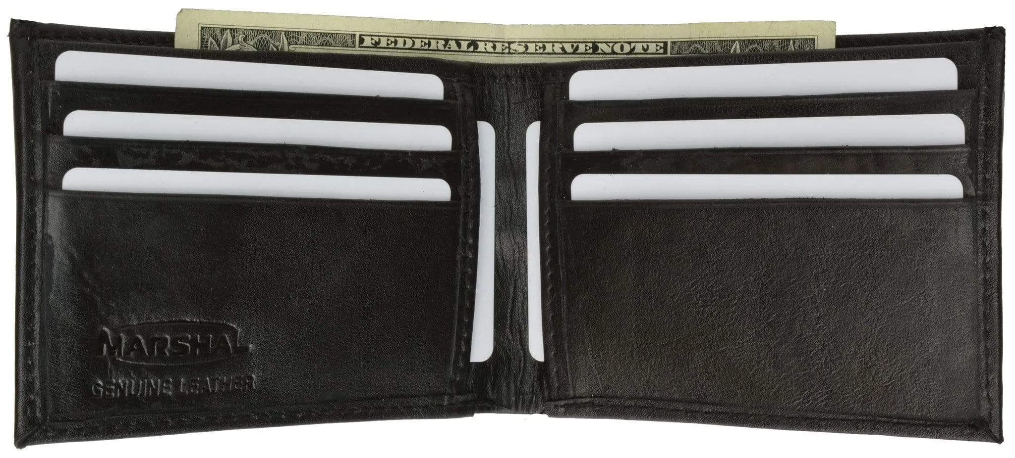 Genuine Leather Classic Bifold Mens Wallet 1158
