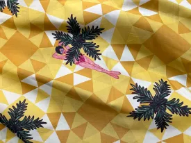 Golden Honey Bees & Bikinied Beauties Cotton (Made in Japan)