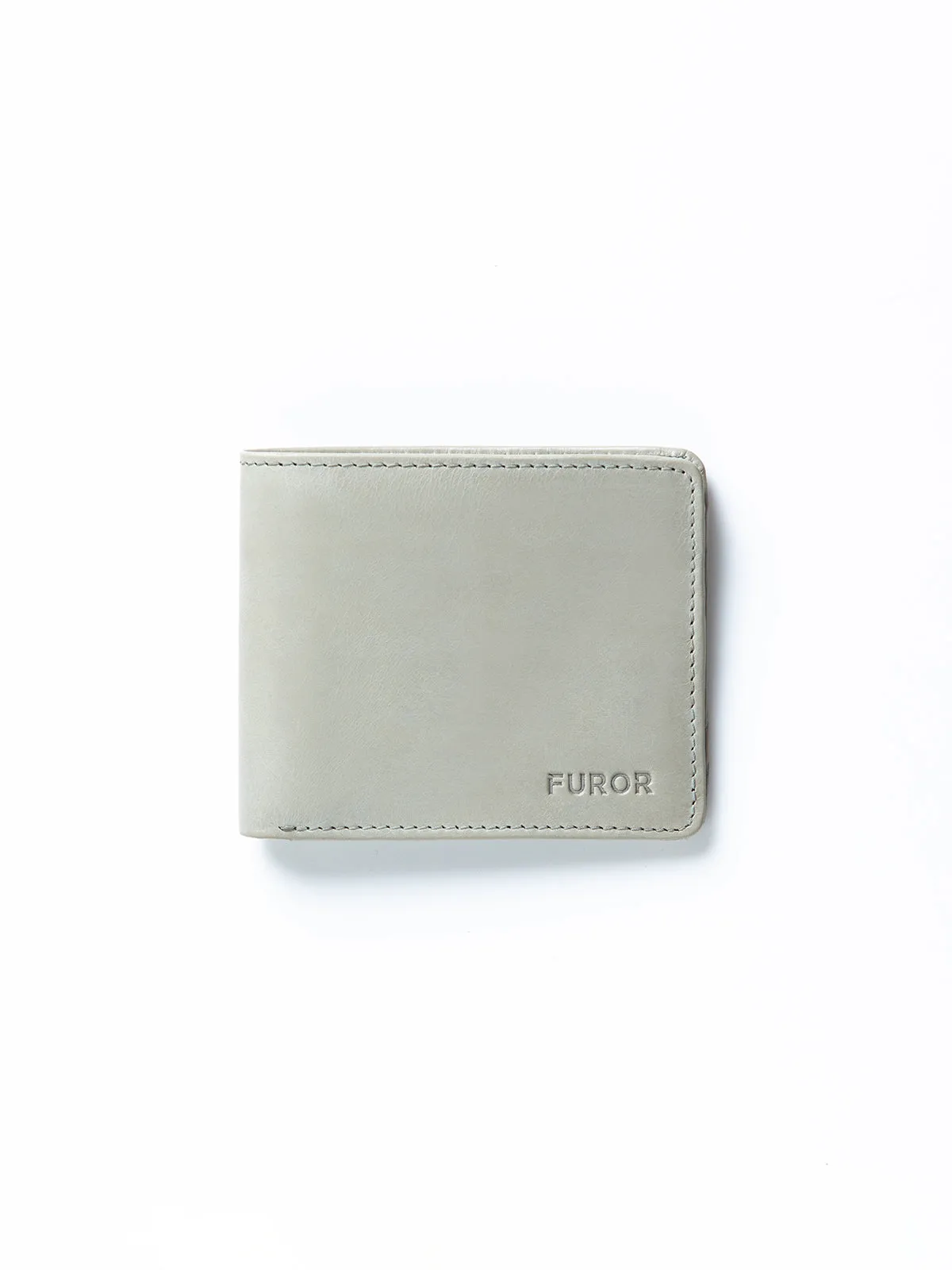 Grey Leather Wallet - FAMW23-001