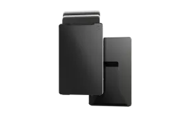 Groove Gun Metal Wallet w/ Money Clip