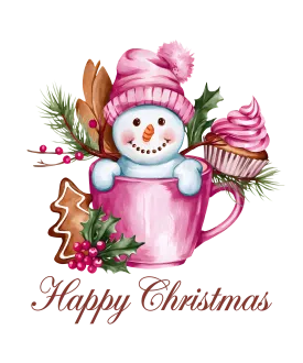 Heat transfer, pink Christmas, press and peel, made to order