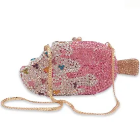 Ice Cream Bar Rhinestone Clutch