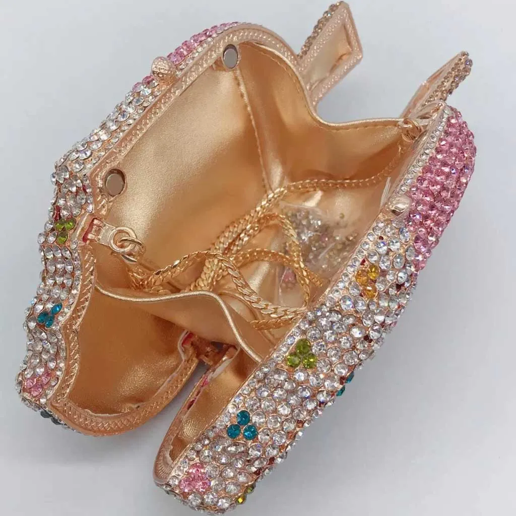 Ice Cream Bar Rhinestone Clutch