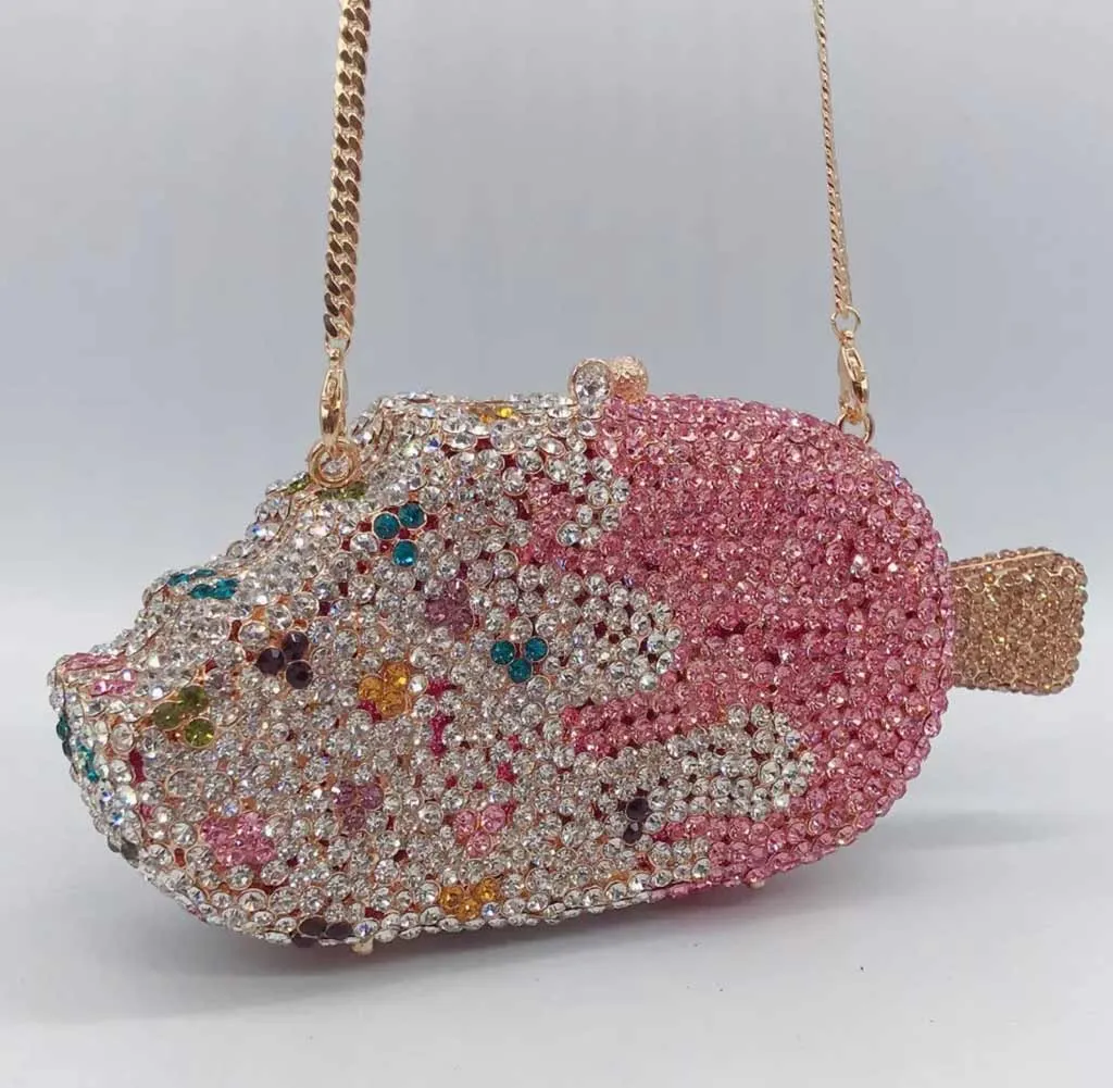 Ice Cream Bar Rhinestone Clutch