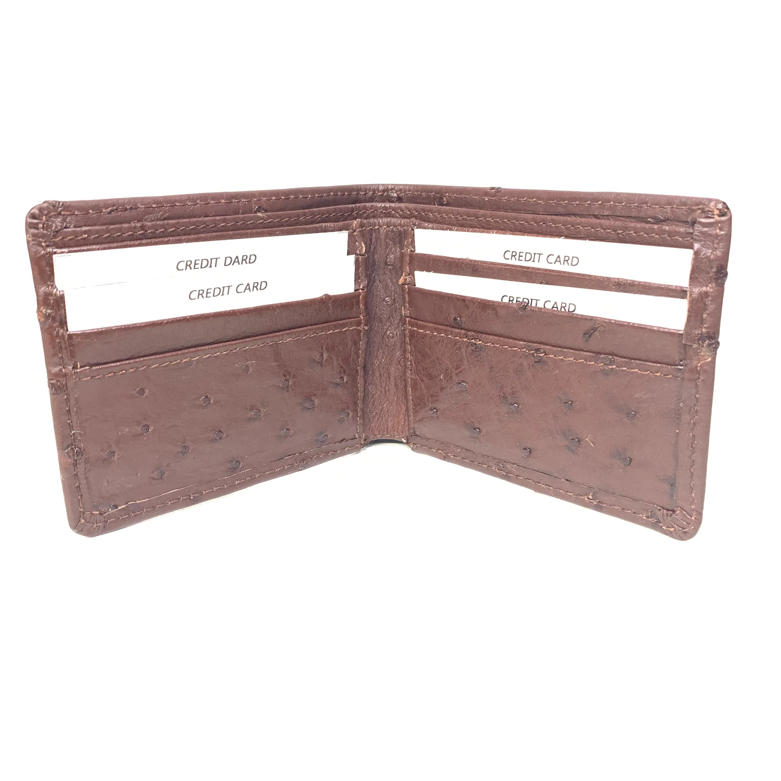 Kashani Ostrich Quill Bifold Wallet