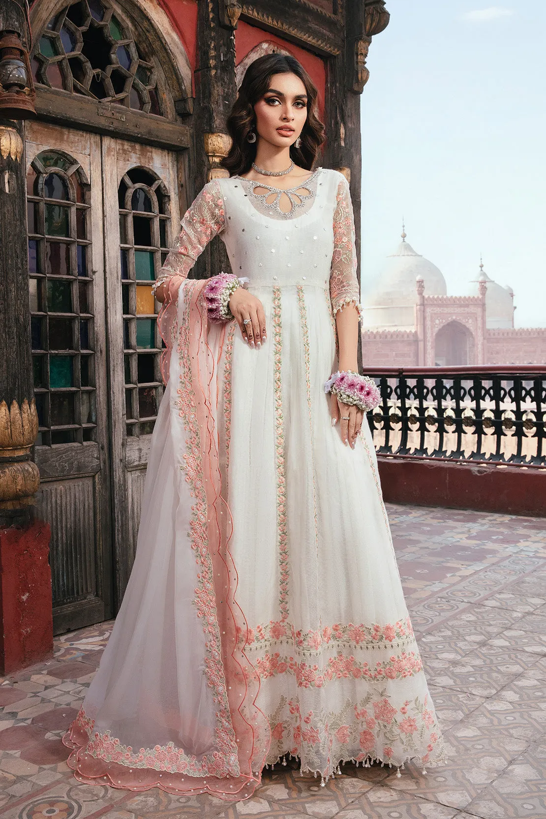 KHAWAAB – 3PC KHADI NET & SILK WEDDING FESTIVE PRET