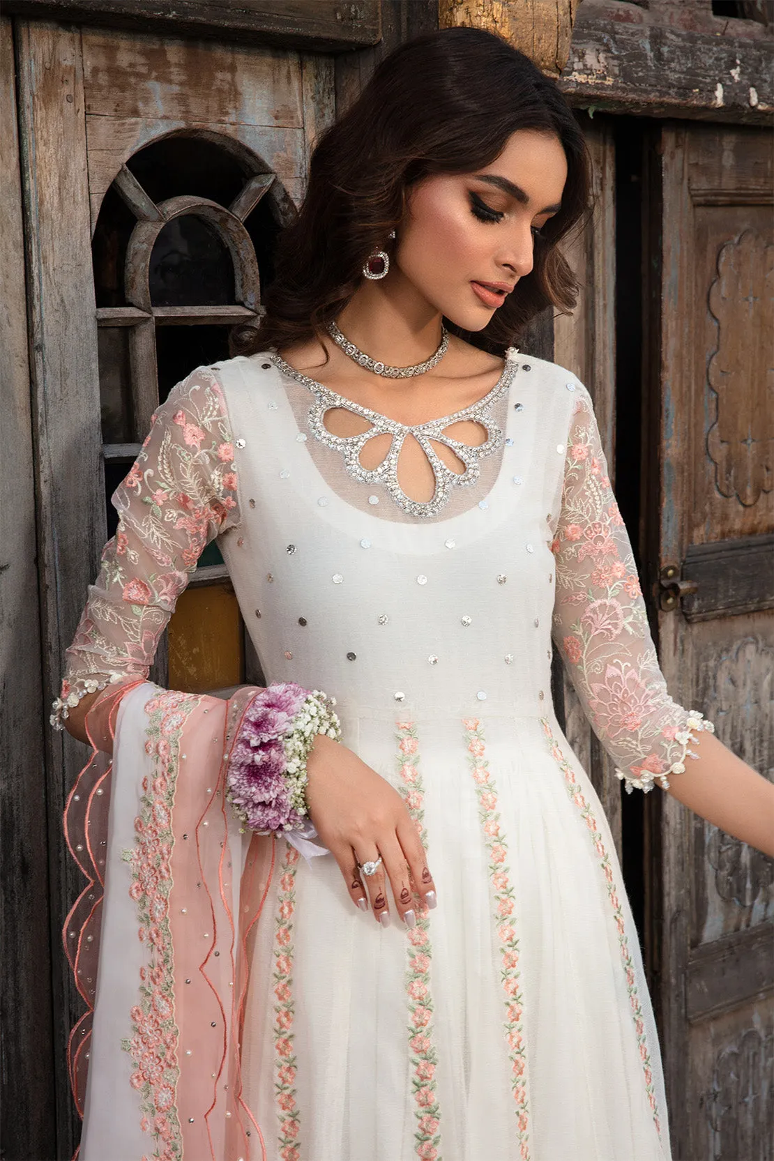 KHAWAAB – 3PC KHADI NET & SILK WEDDING FESTIVE PRET