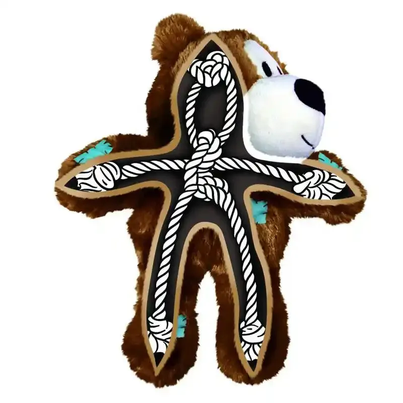 KONG Wild Knots Durable Teddy Bear for Dogs with Internal Rope