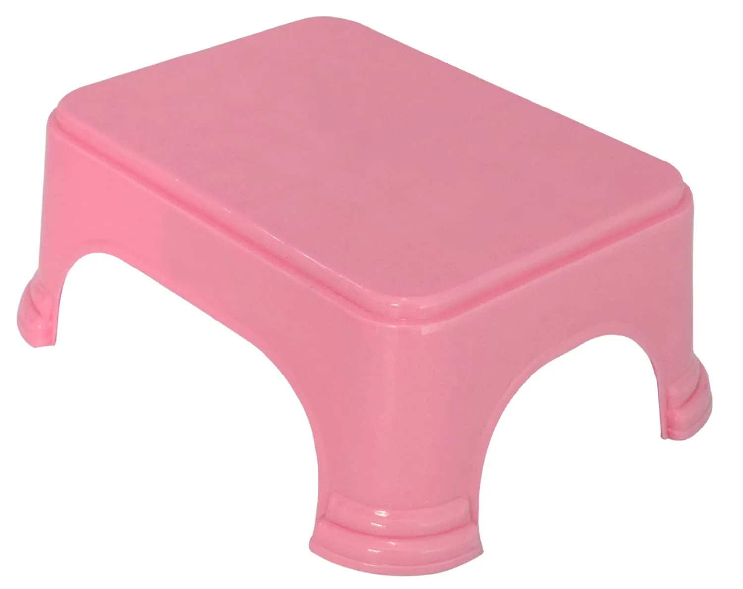 Kuber Industries 2 Pieces Plastic Bucket & Stool Set (Pink)