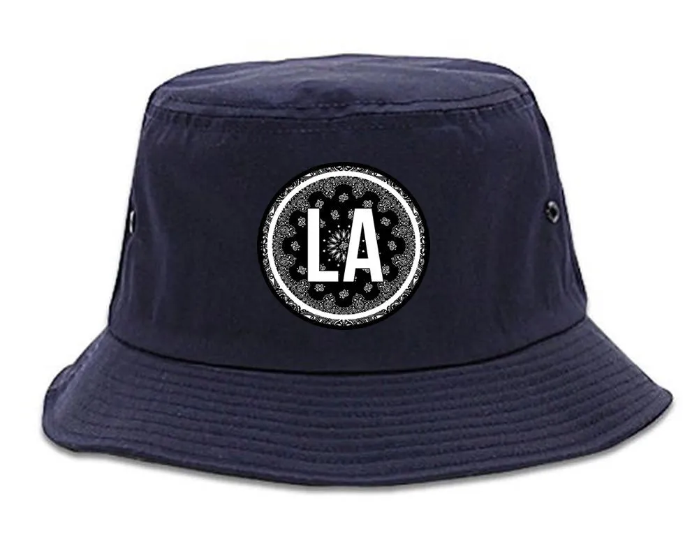 LA Bandana Print Los Angeles Bucket Hat