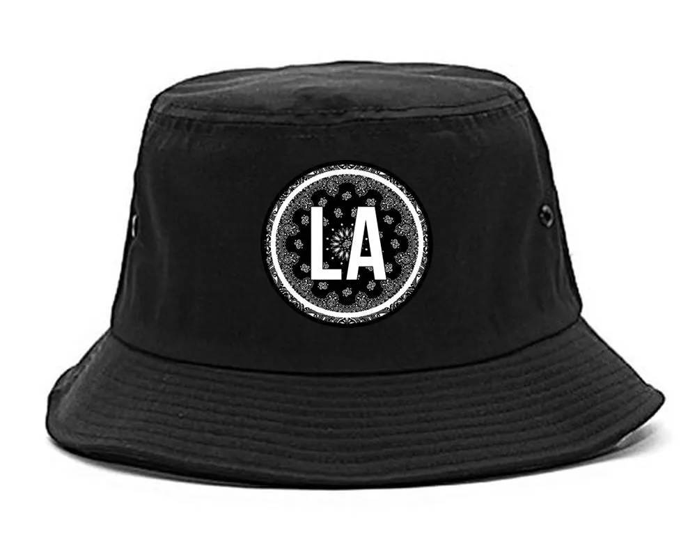 LA Bandana Print Los Angeles Bucket Hat