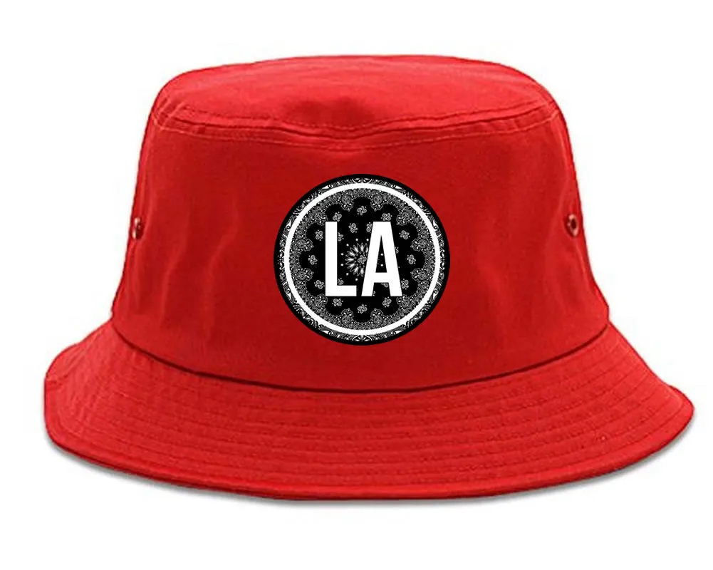 LA Bandana Print Los Angeles Bucket Hat