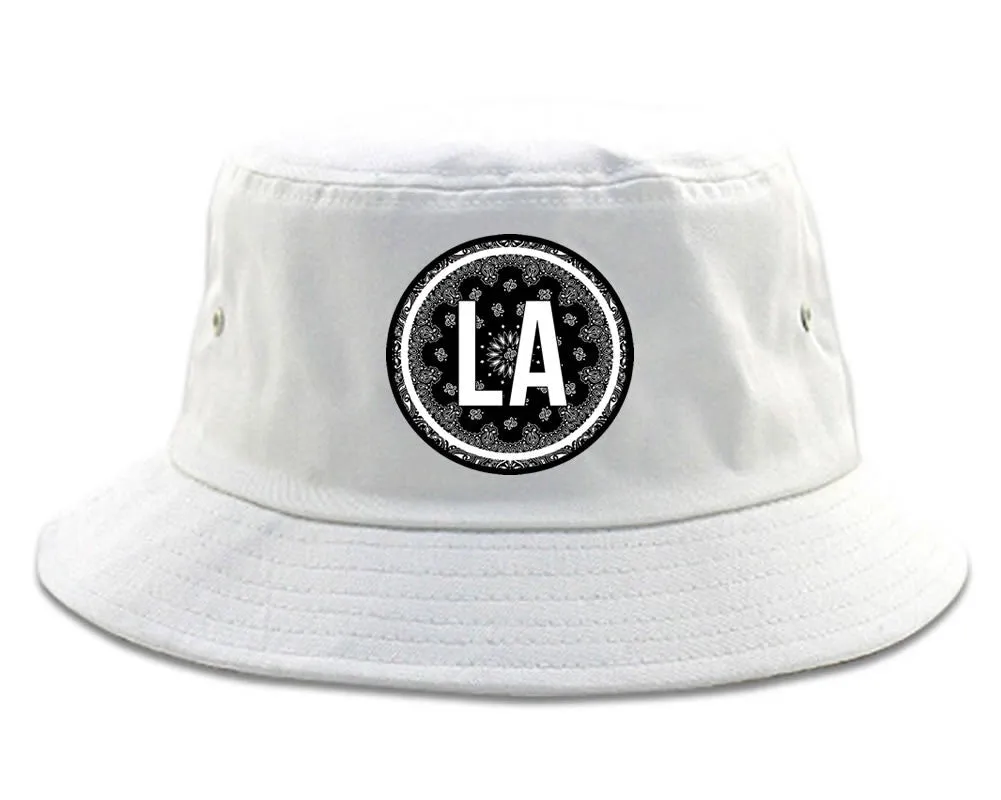 LA Bandana Print Los Angeles Bucket Hat
