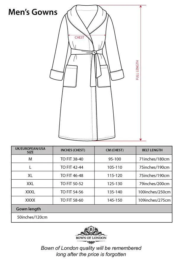 Lightweight Men's Dressing Gown - Tosca Red