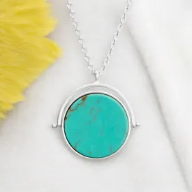 LUCKY BRAND Reversible Stone Pendant Necklace