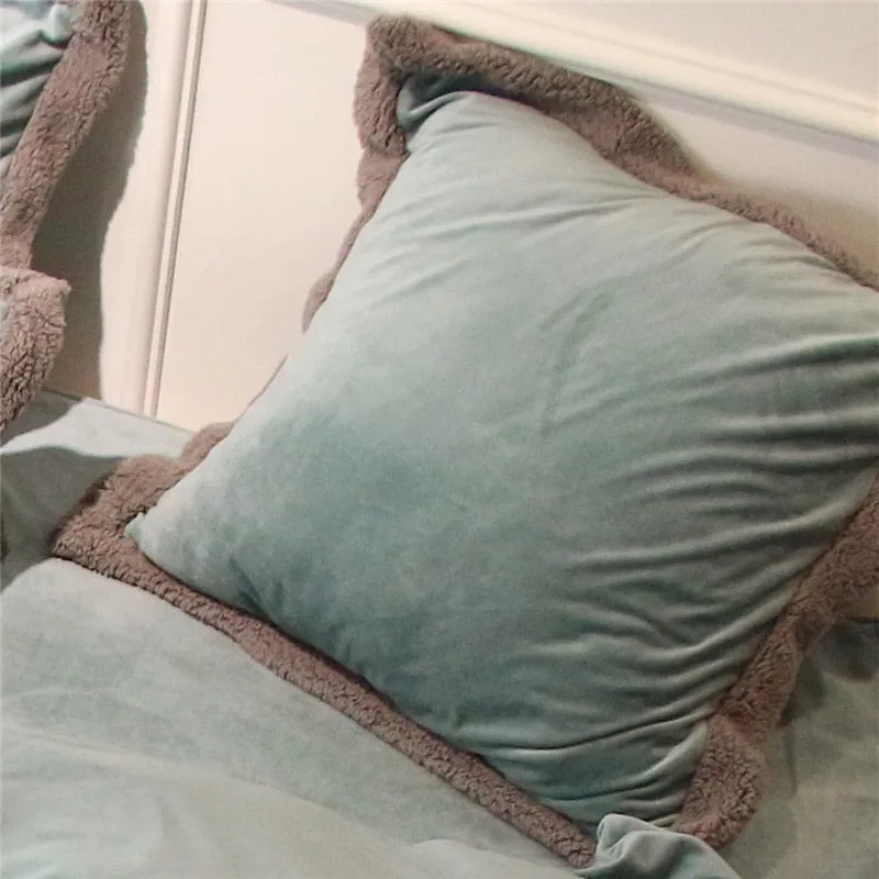 Luxury Velvet Flannel Sweet Heart Bedding Set