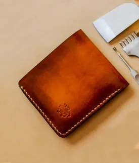 Mens Bifold Wallet, Leather Handmade