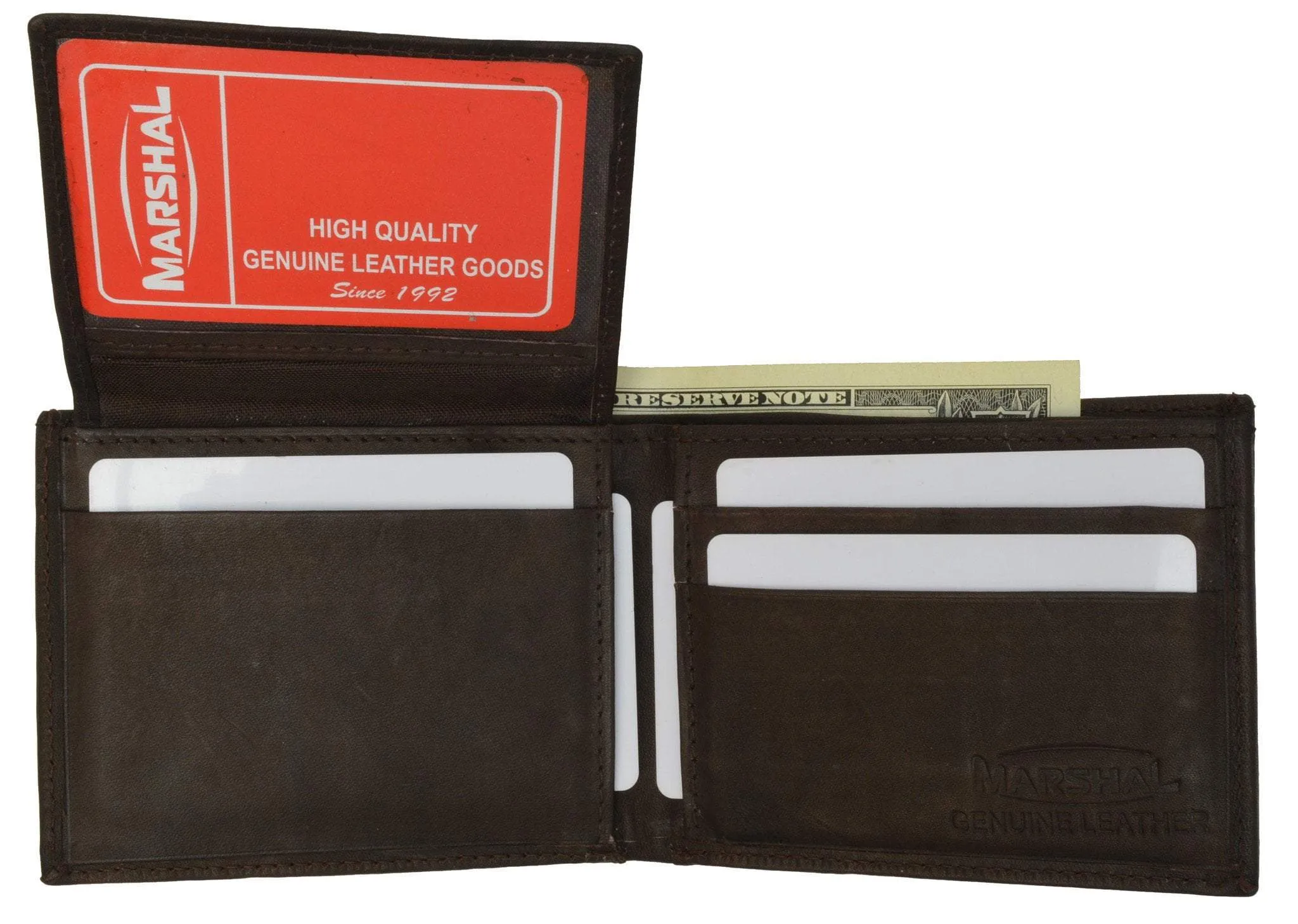 Mens Bifold Wallet with ID Window and Credit Card Slots 578 CF