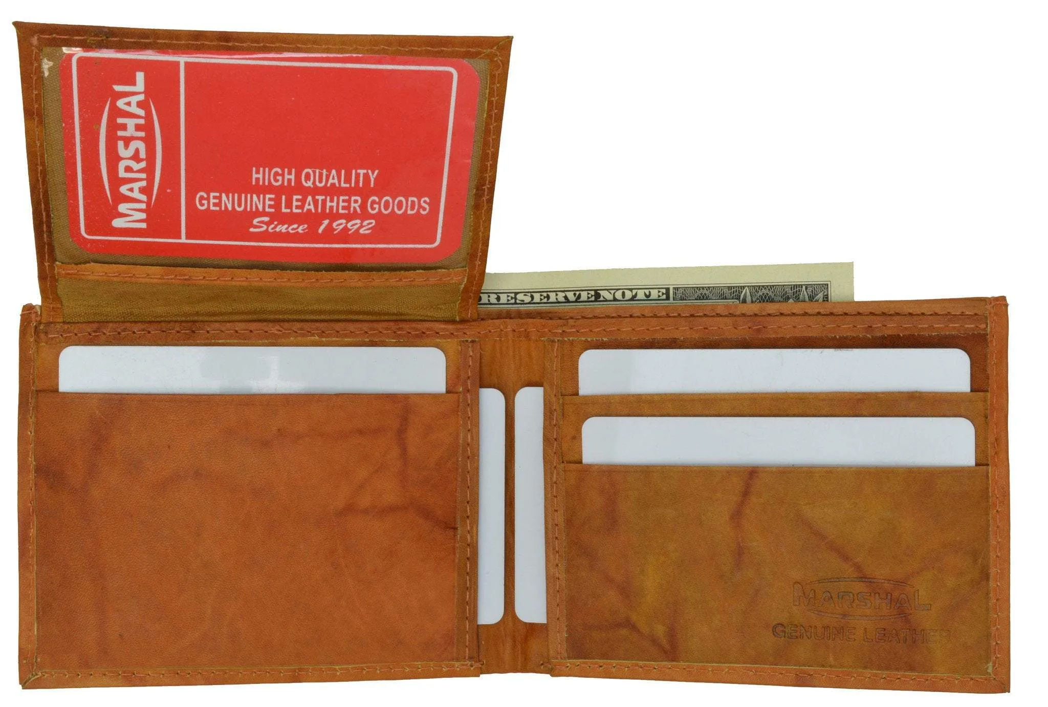 Mens Bifold Wallet with ID Window and Credit Card Slots 578 CF