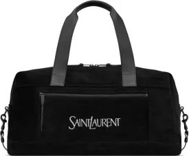 Men's Duffle Bag With Logo in Black | 594400FACGA