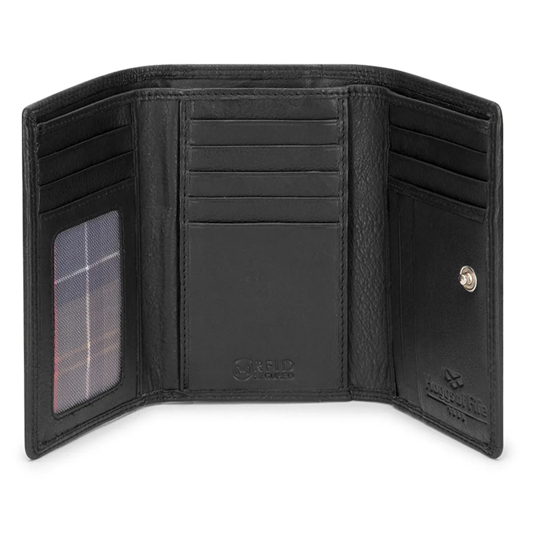 Monarch Leather Bifold Purse - Black by Hoggs of Fife