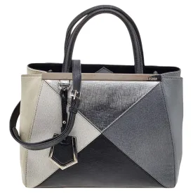 Multicolor Leather Mini Geometric 2jours Tote