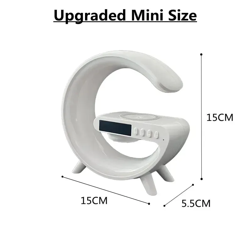 Multifunction Wireless Charger Pad Stand Speaker Night Light