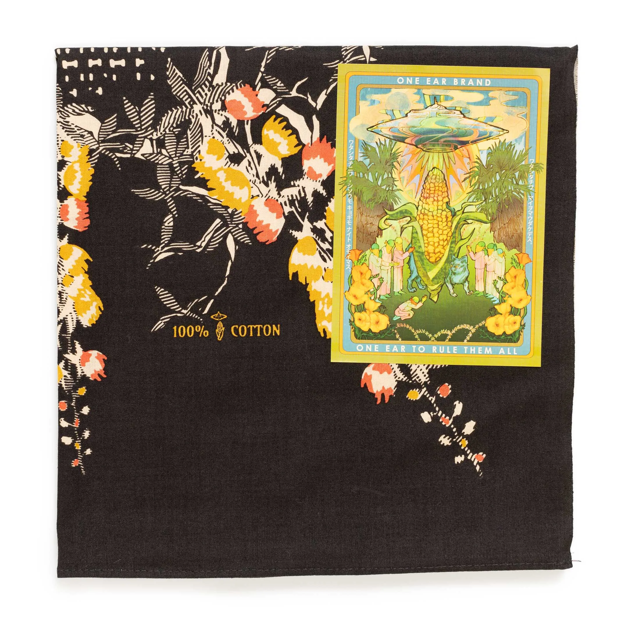 One Ear Brand Sagaribana Black Bandana