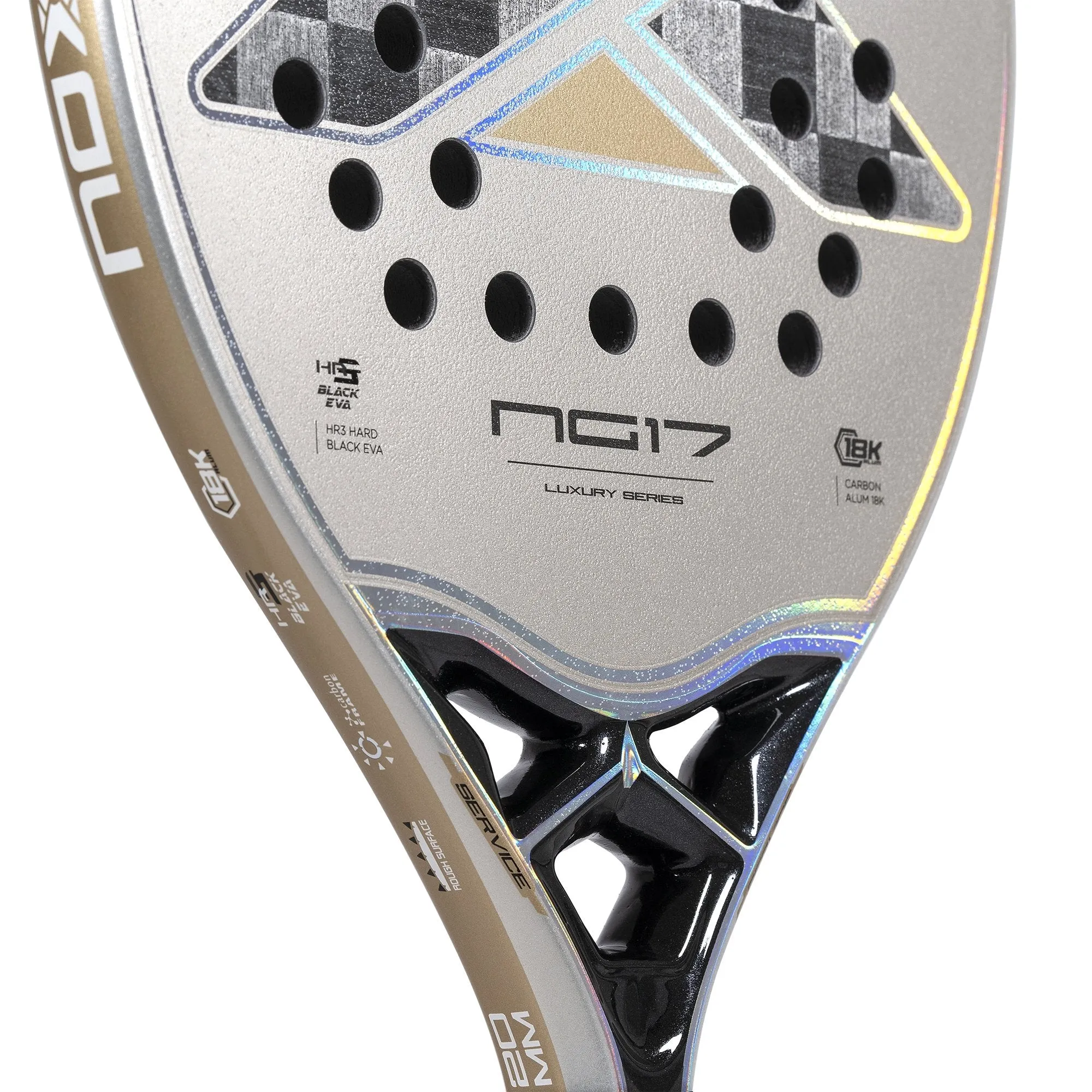 Pala de beach tennis NG17 Luxury 2023. La pala de Nico Gianotti