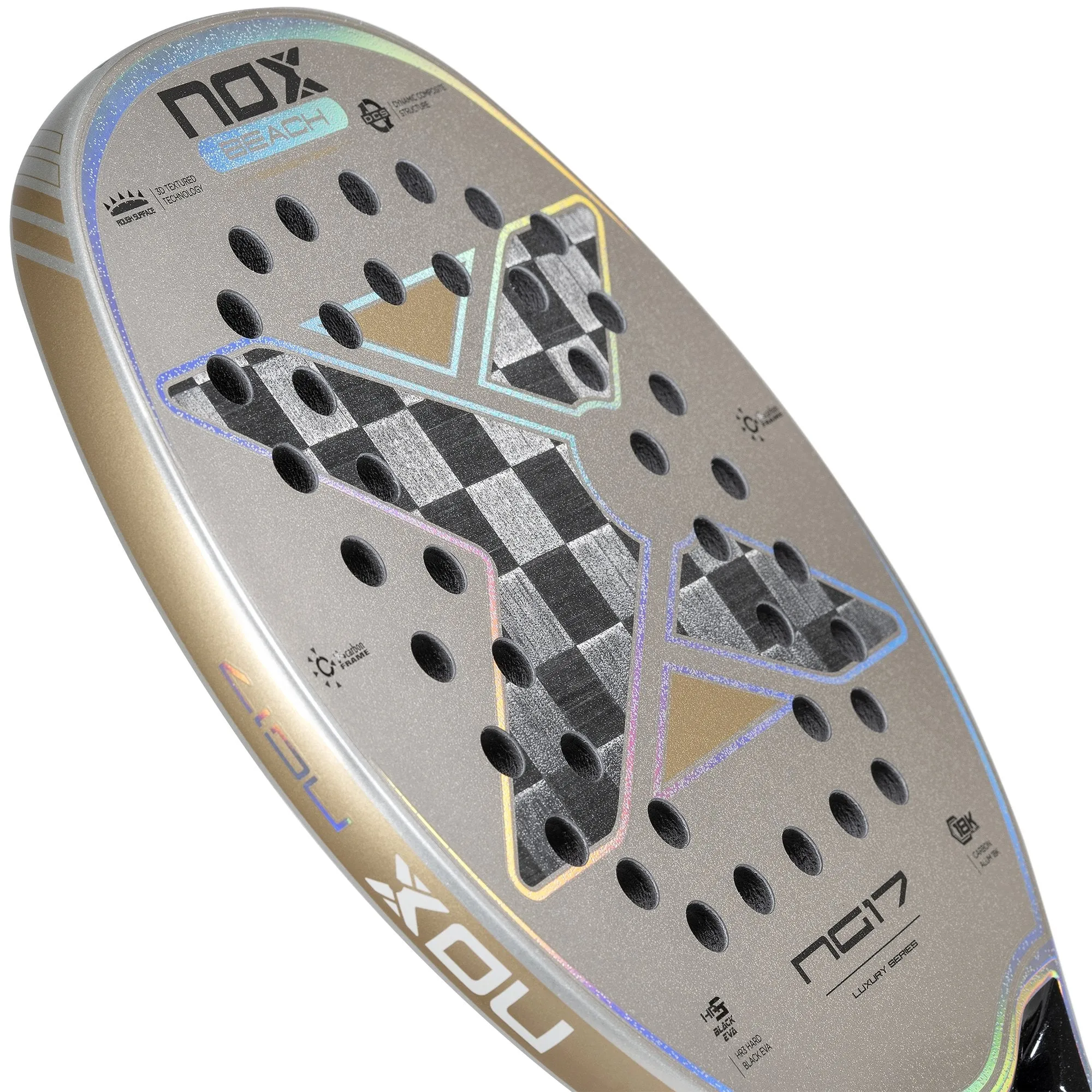 Pala de beach tennis NG17 Luxury 2023. La pala de Nico Gianotti
