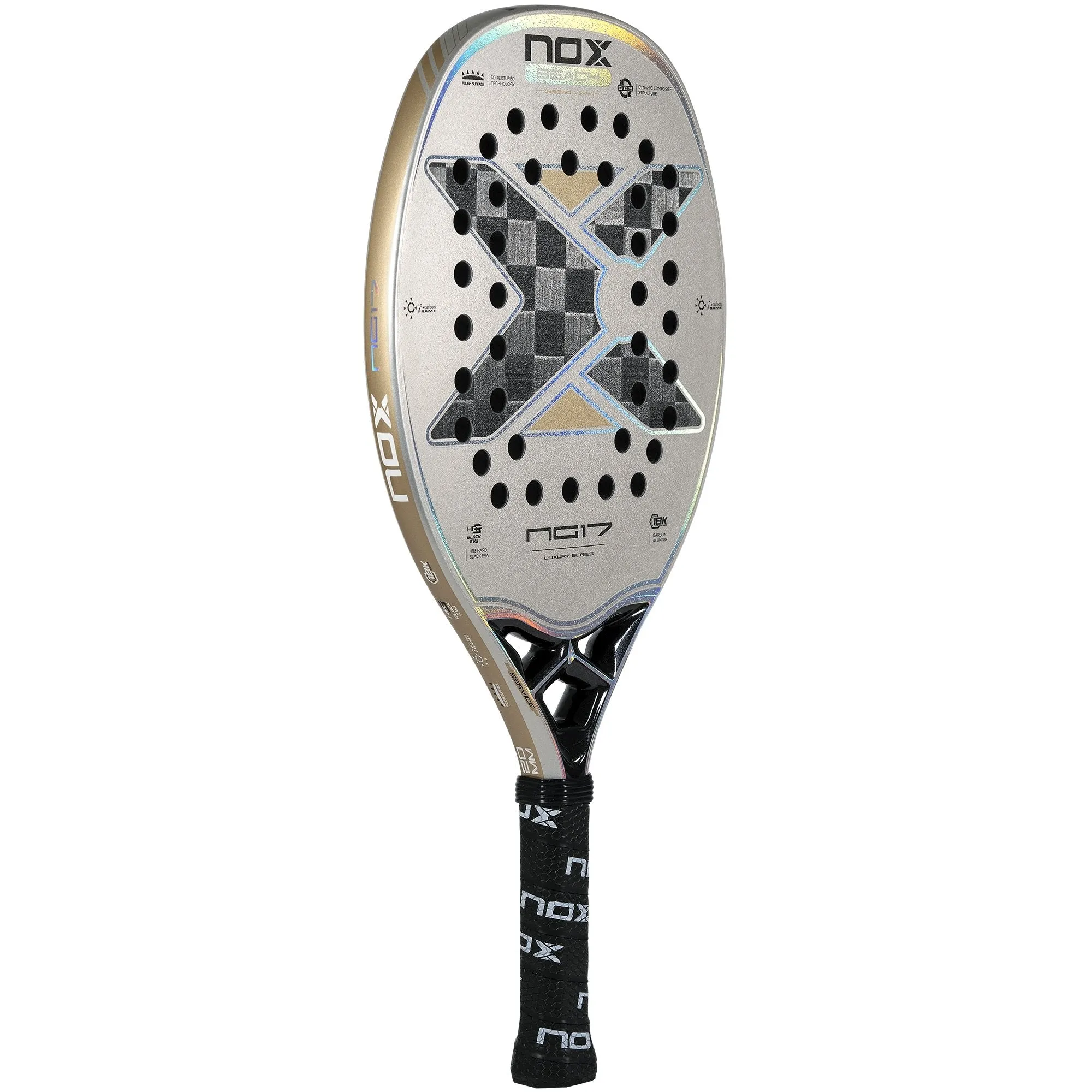 Pala de beach tennis NG17 Luxury 2023. La pala de Nico Gianotti